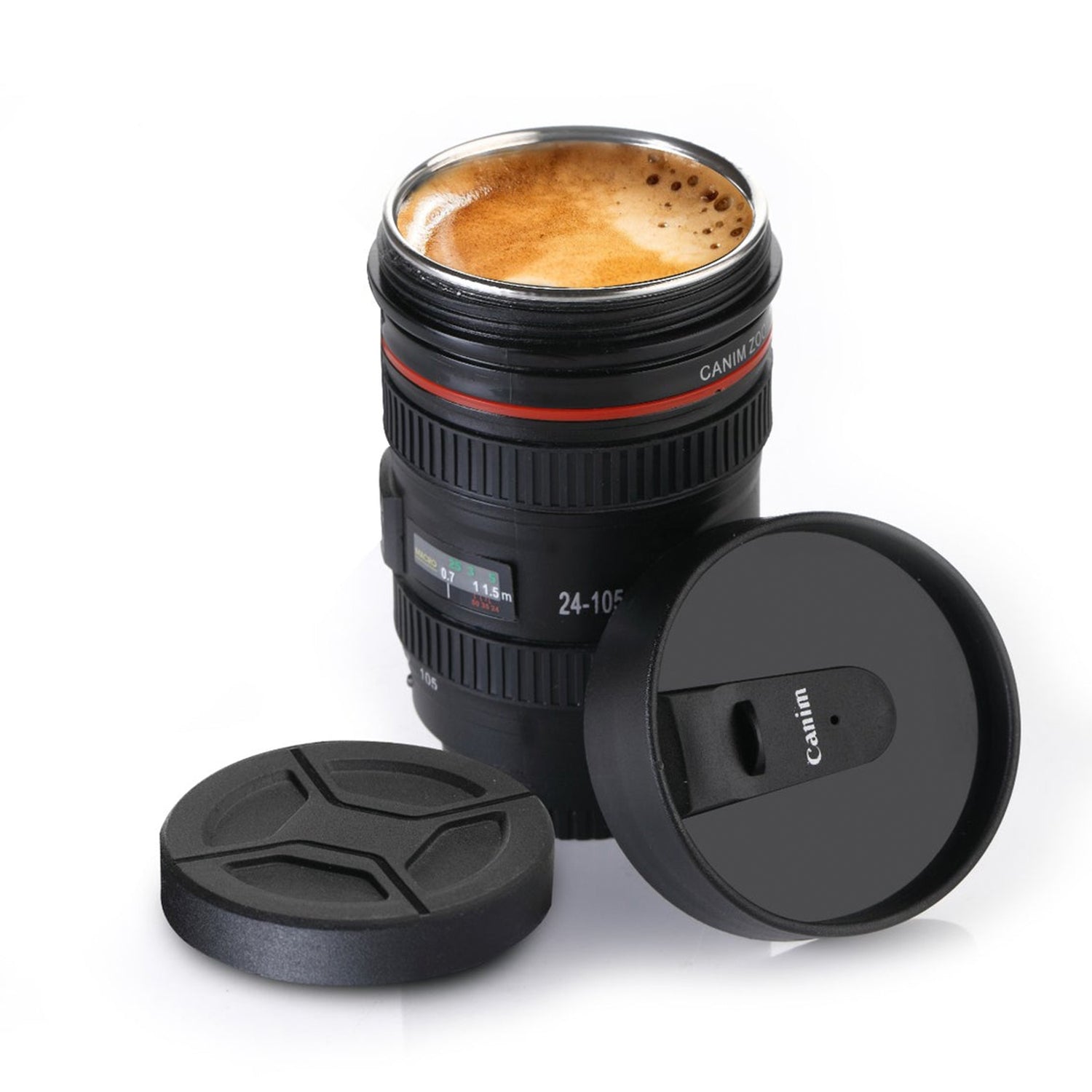 4763 Plastic Camera Lens Stainless Steel Coffee Mug 4763 Plastic Camera Lens Stainless Steel Coffee Mug